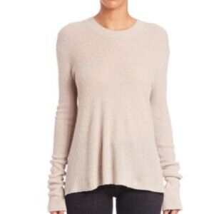 Helmut Lang Cashmere & Linen Slit Back Sweater Size Small